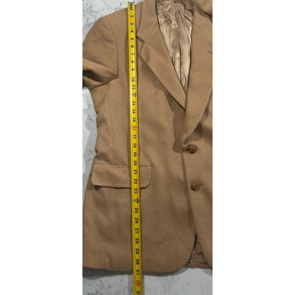 VTG Kuppenheimer Warren of Stafford Blazer Mens 42R Tan Camel Hair Sport Coat - Picture 11 of 13